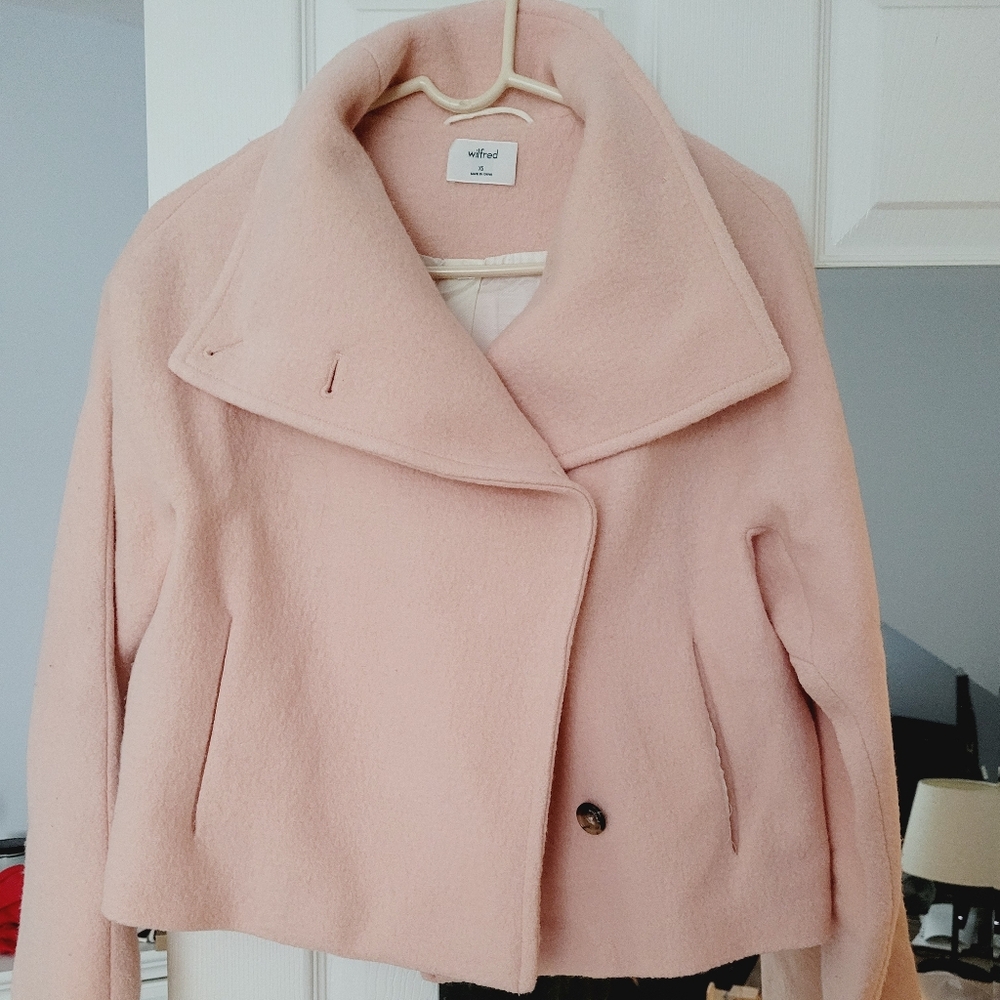 Wilfred Blush Pink Pea Coat